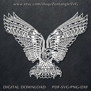 Download Zentangle Monogram Eagle Svg Mandala Eagle Svg Cricut Svg File Vector Eagle Svg Eagle Monogram Silhouette Svg Intricate Svg Eagle Cut Svg Clip Art Art Collectibles