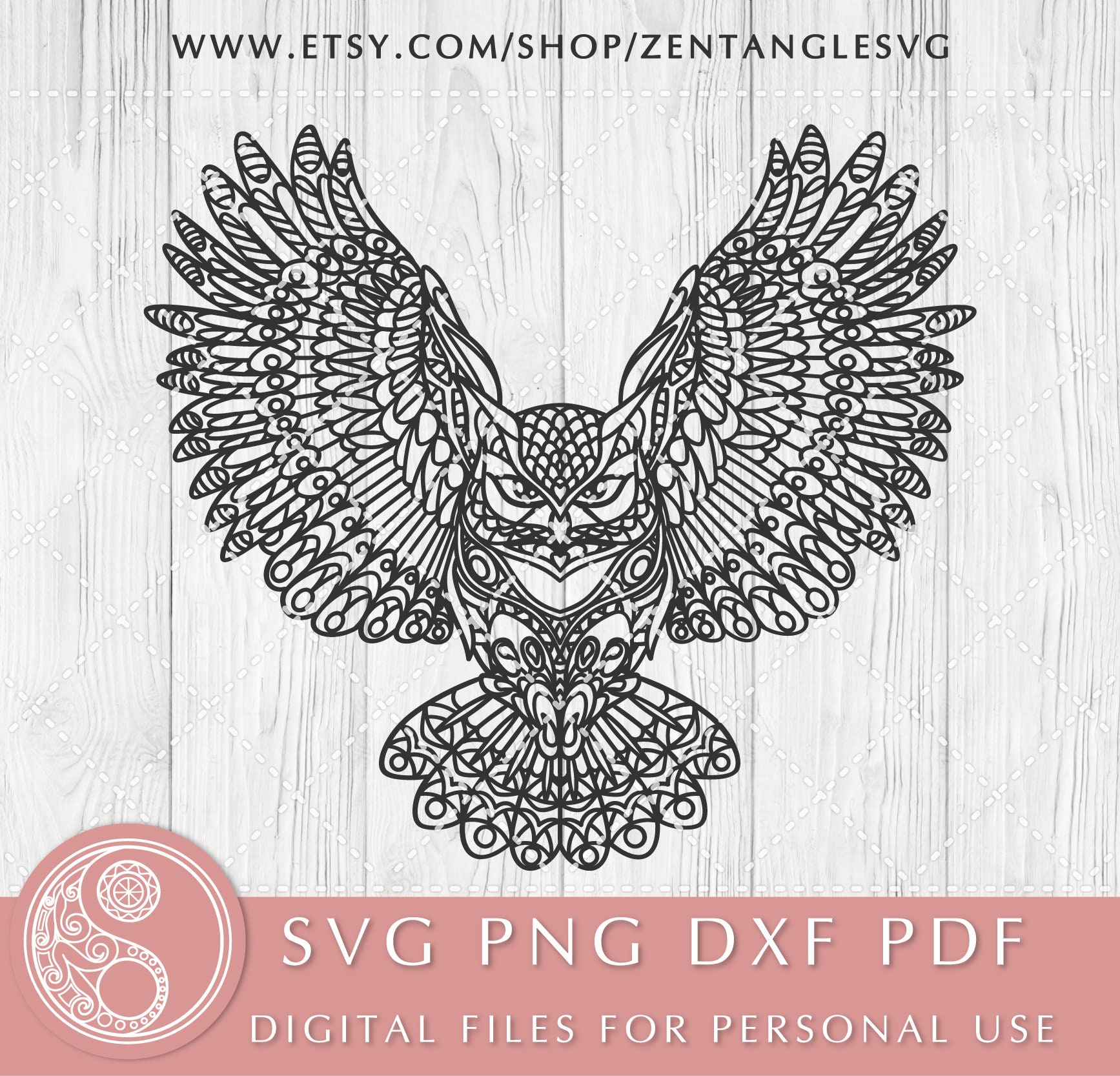 Mandala Free Owl SVG Files