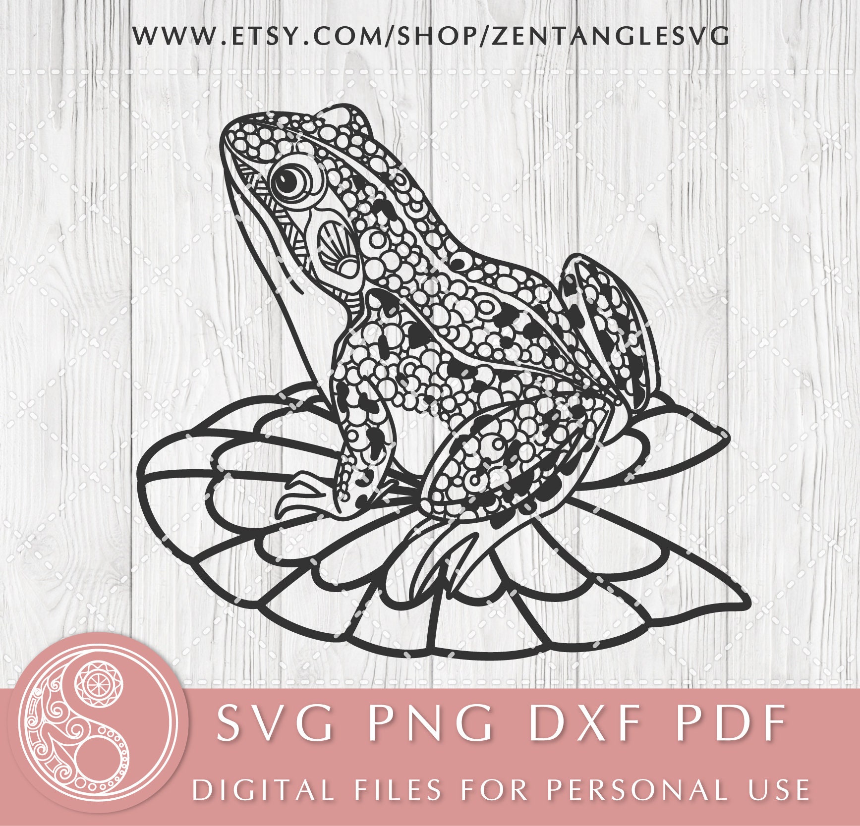 Zentangle Frog Svg Mandala Frog Svg Frog Cut File Frog Svg | My XXX Hot