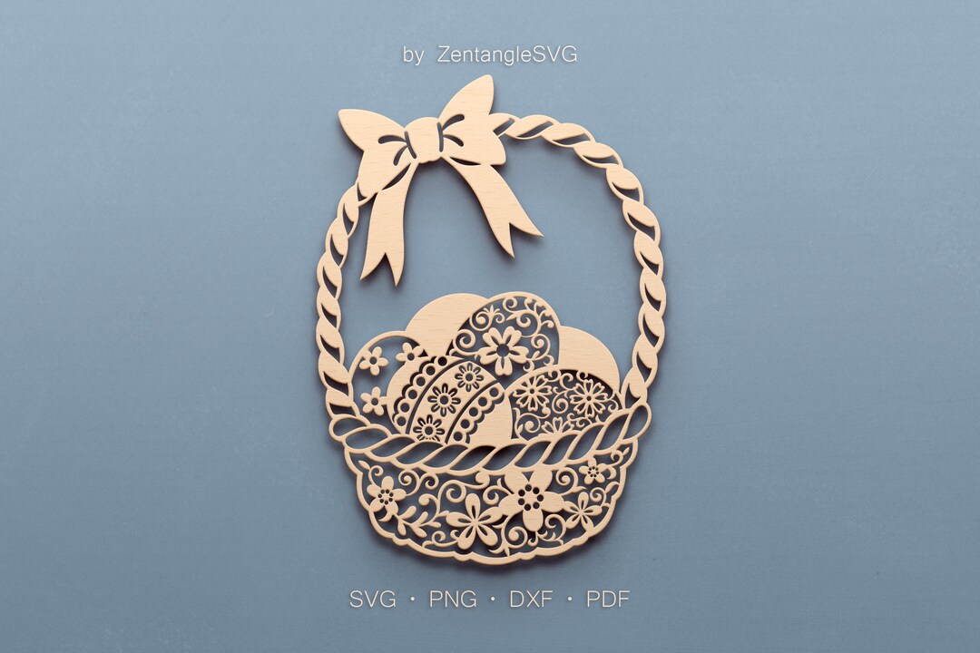 Easter Basket Svg. Digital SVG PNG DXF for Laser Cut, Paper Cut, Cricut ...