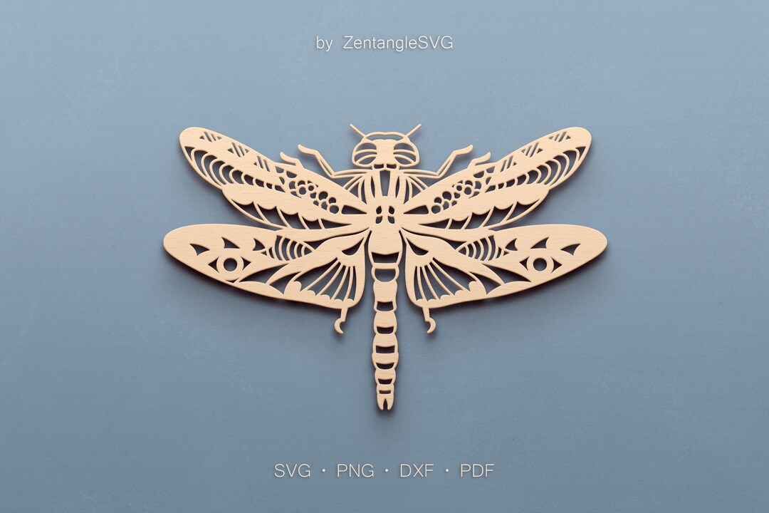 Dragonfly Svg. Digital SVG PNG DXF for Laser Cut, Paper Cut, Cricut ...