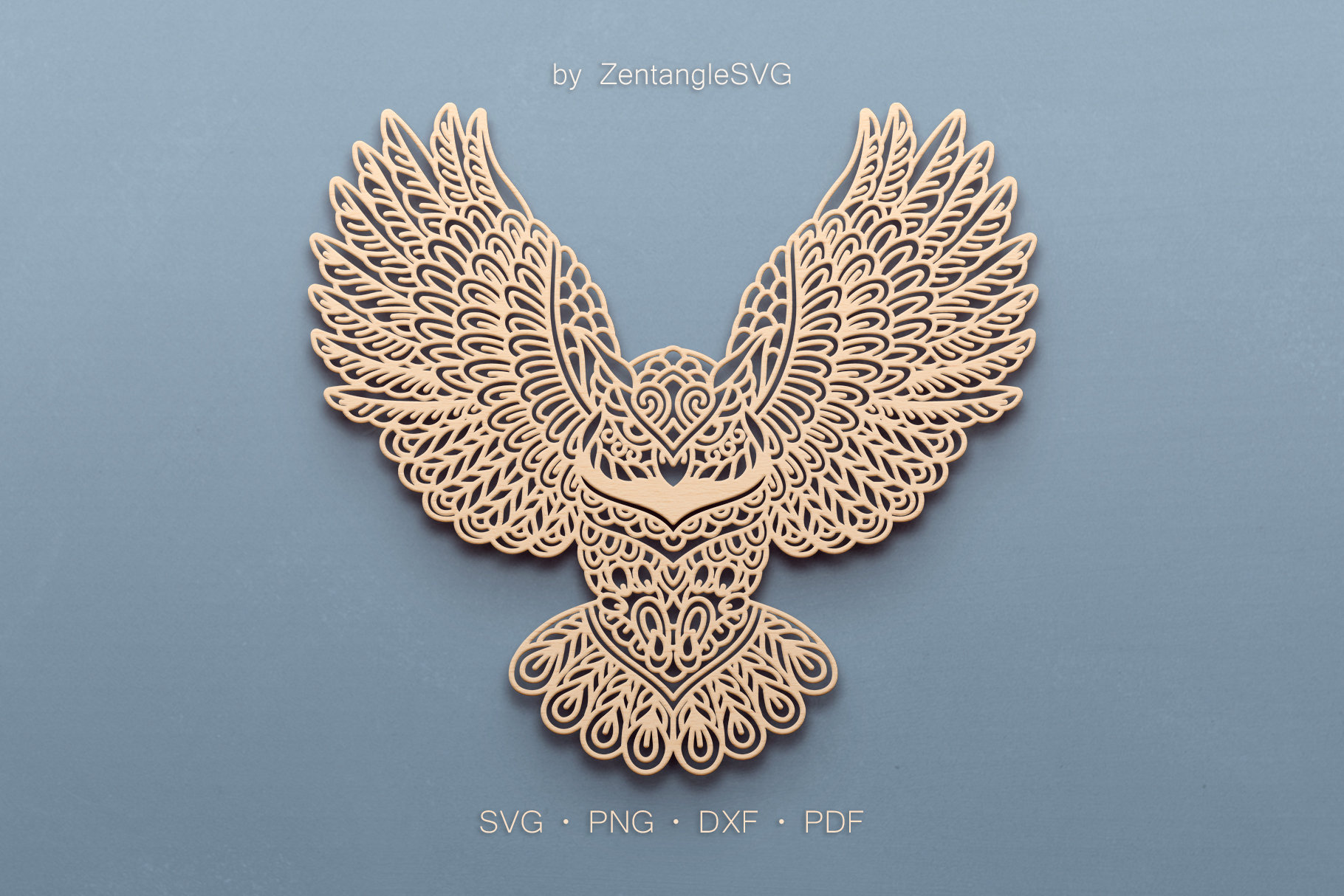 Owl Svg. Digital SVG PNG DXF for laser cut, paper cut, Cricut/Silhouette/Glowforge files. Floral, Fl