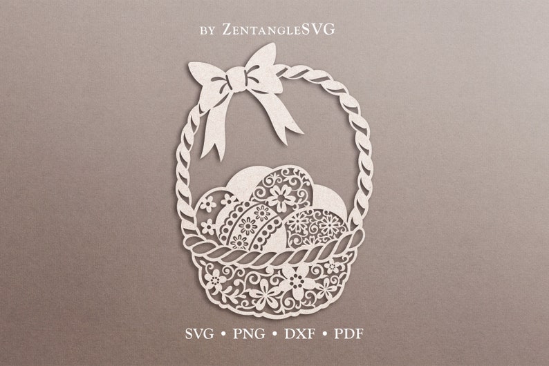 Easter Basket Svg. Digital SVG PNG DXF for Laser Cut, Paper Cut, Cricut ...