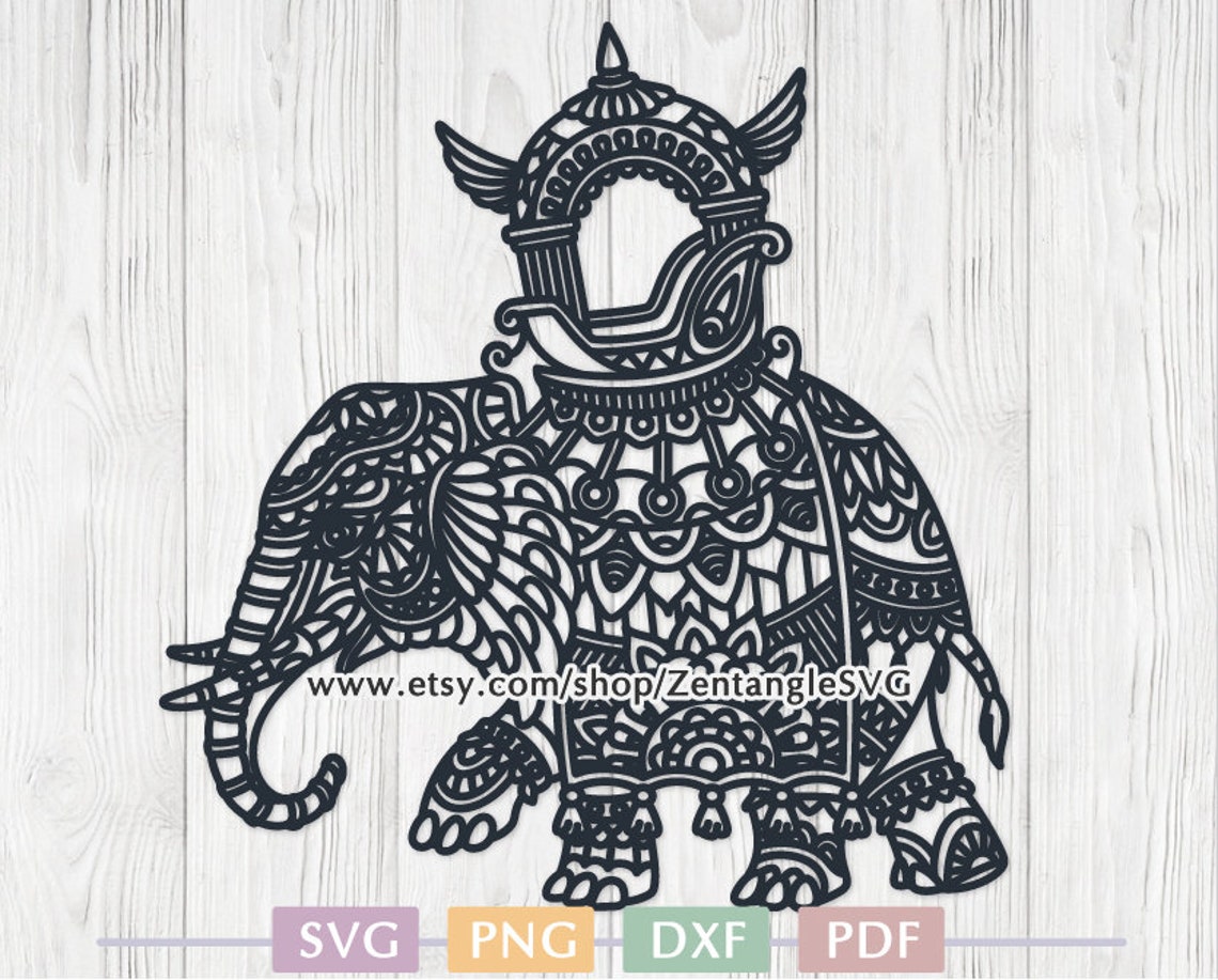 Elephant SVG. Indian Elephant SVG. Digital SVG Cricut file. | Etsy