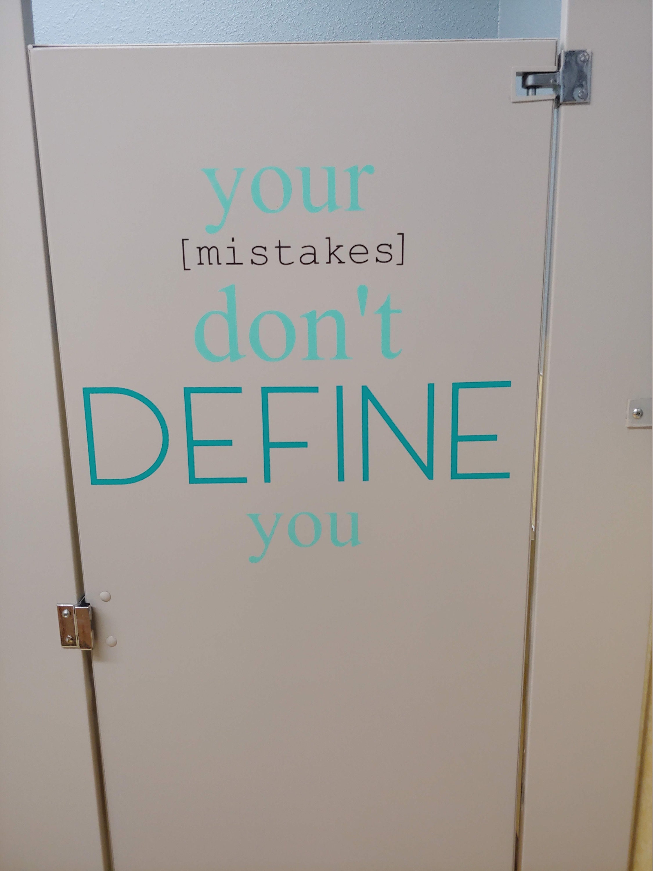 Stencil Inspirational Bathroom Stall Doors Set of 5 Etsy Australia
