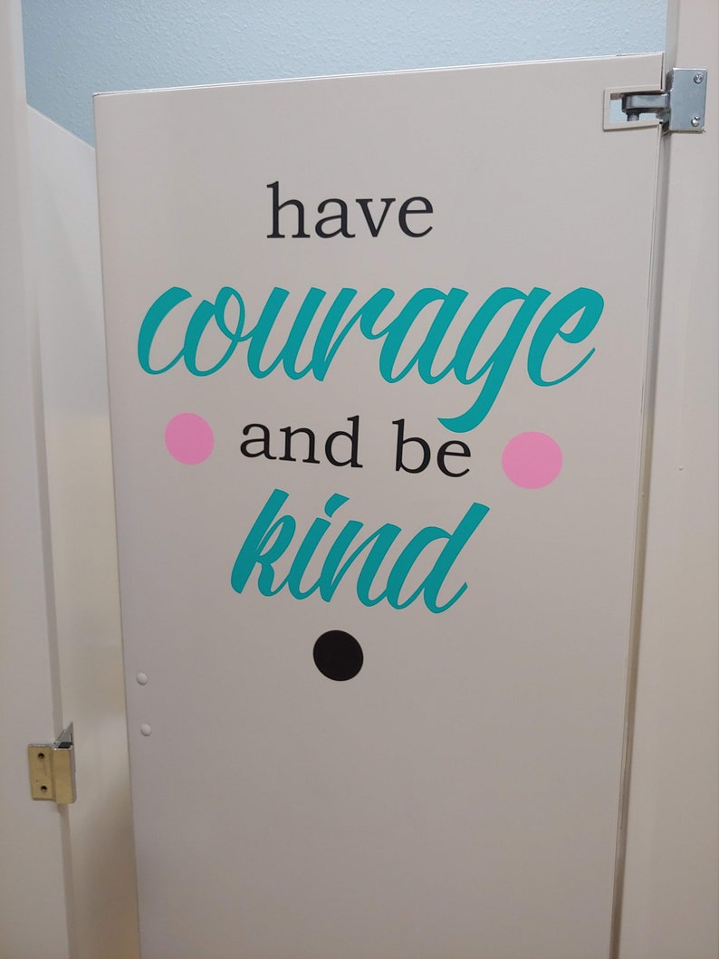 Stencil Inspirational Bathroom Stall Doors Set of 5 - Etsy