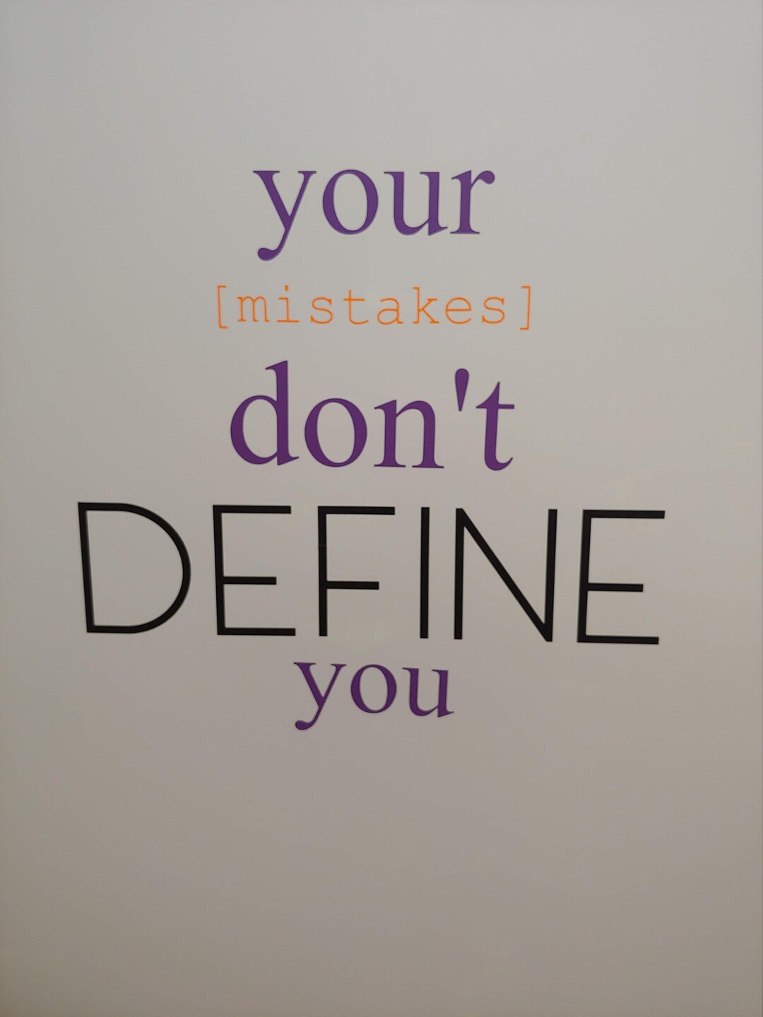 Stencil your Mistakes Don't Define You Etsy