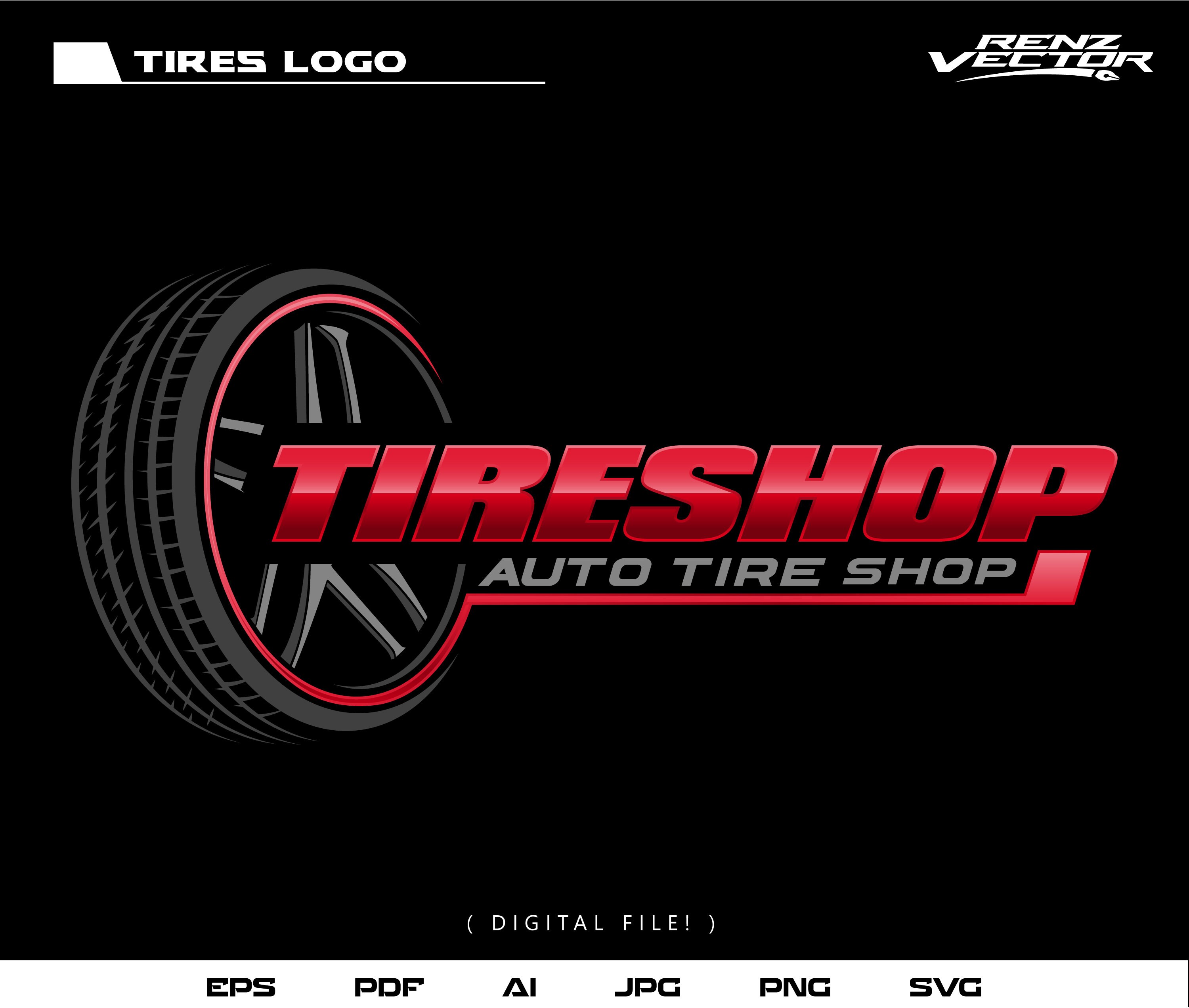 Auto Tire Logo, Automobile, Automotive, Tyre, Tire Etsy