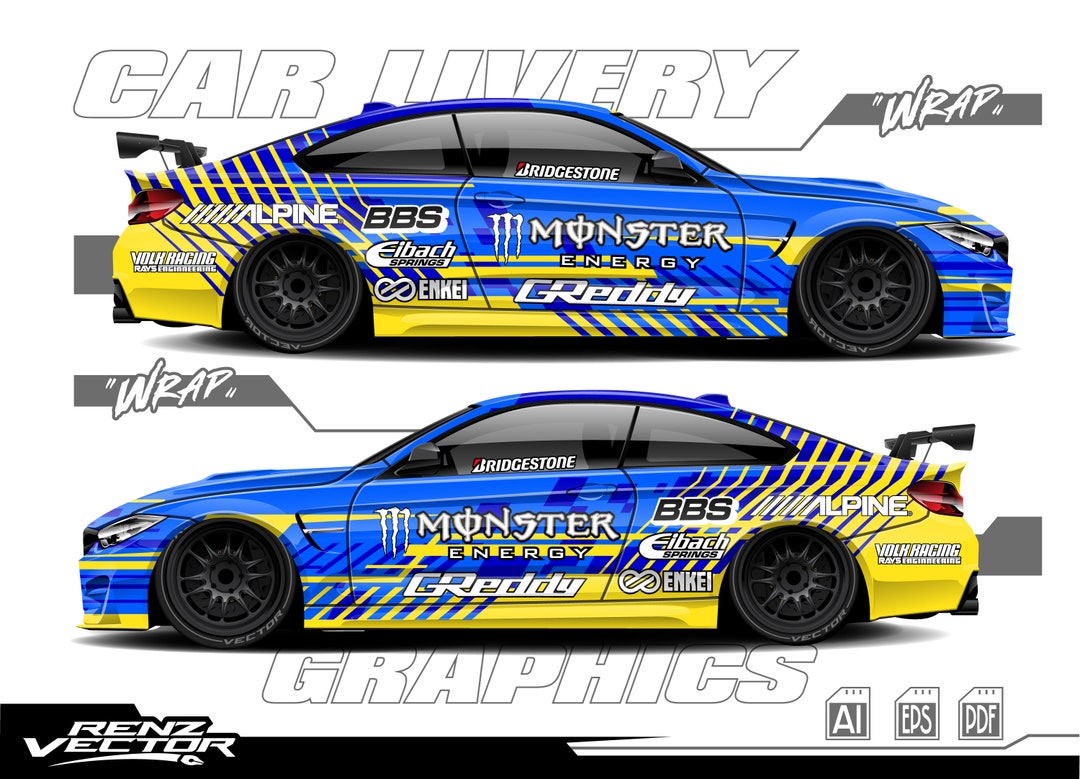 Car Wrap, Car Livery, Custom Car Livery, Wrap Graphic No.1 Etsy