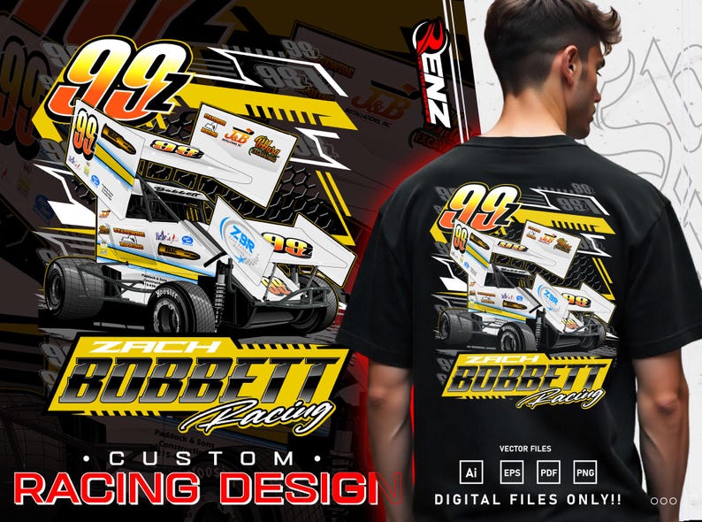 Customizable Racing Shirts Custom Racing Shirt Design: Dirt Car, Drag Car, Truck (digital File) - Etsy