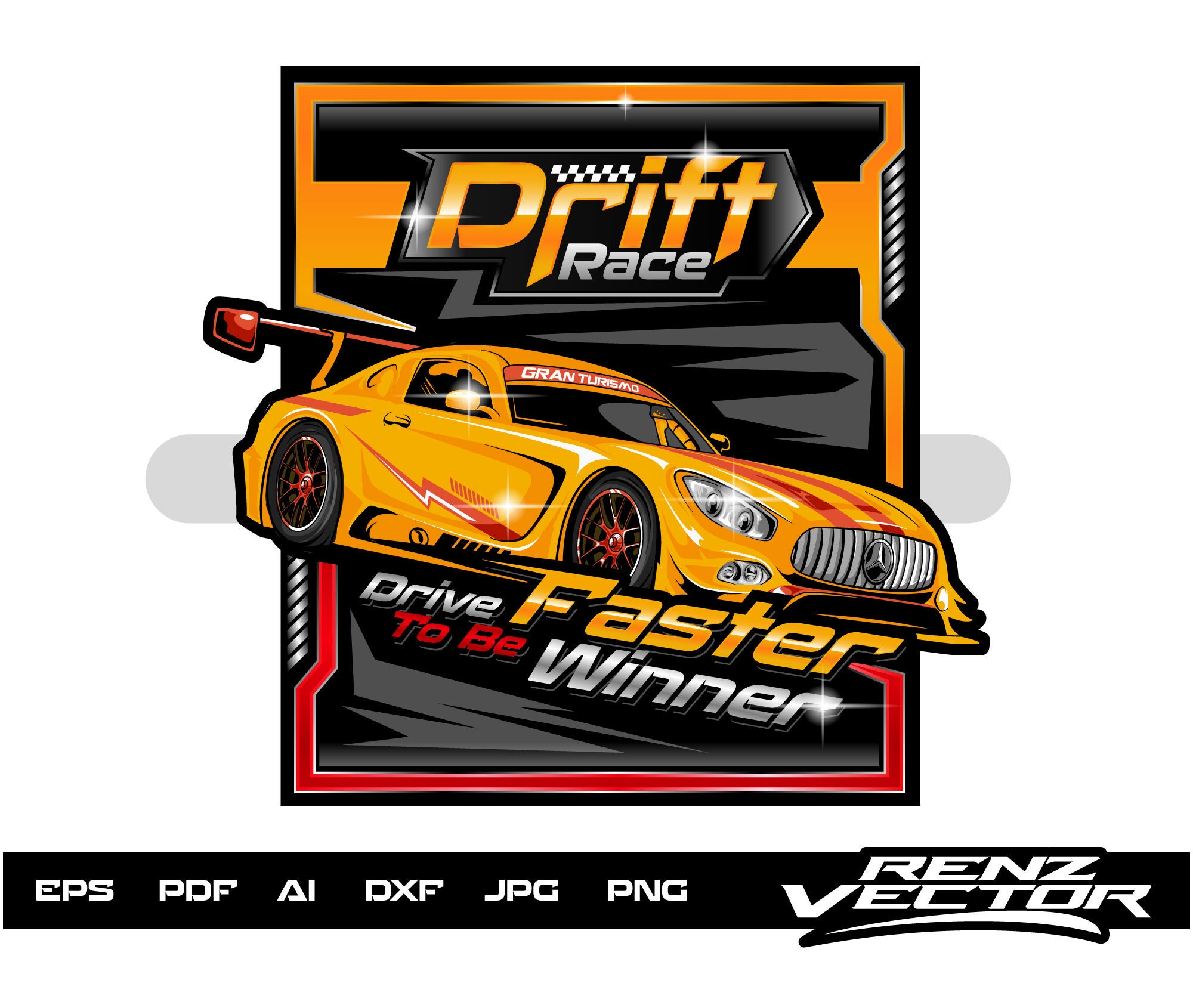Racing T-shirt Racing Vector Car T-shirt Design Car Drift - Etsy