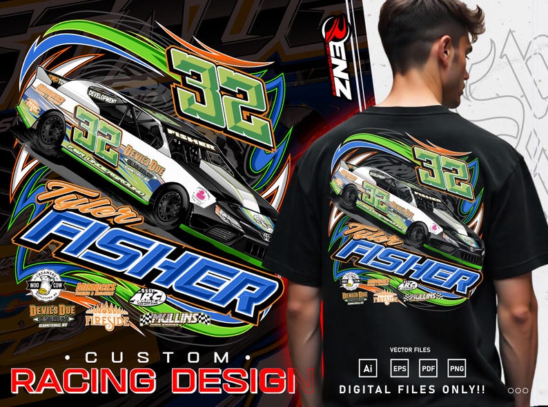 Customizable Racing Shirts Custom Racing Shirt Design: Dirt Car, Drag Car, Truck (digital File) - Etsy
