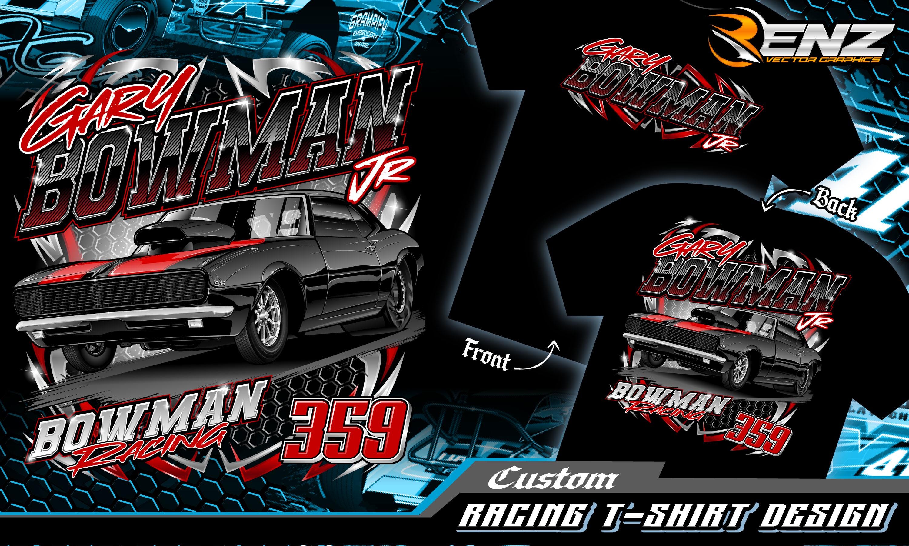 Etsy Racing Designs Custom Racing T-shirt Design: Personalized Motorsport Apparel (digital ...