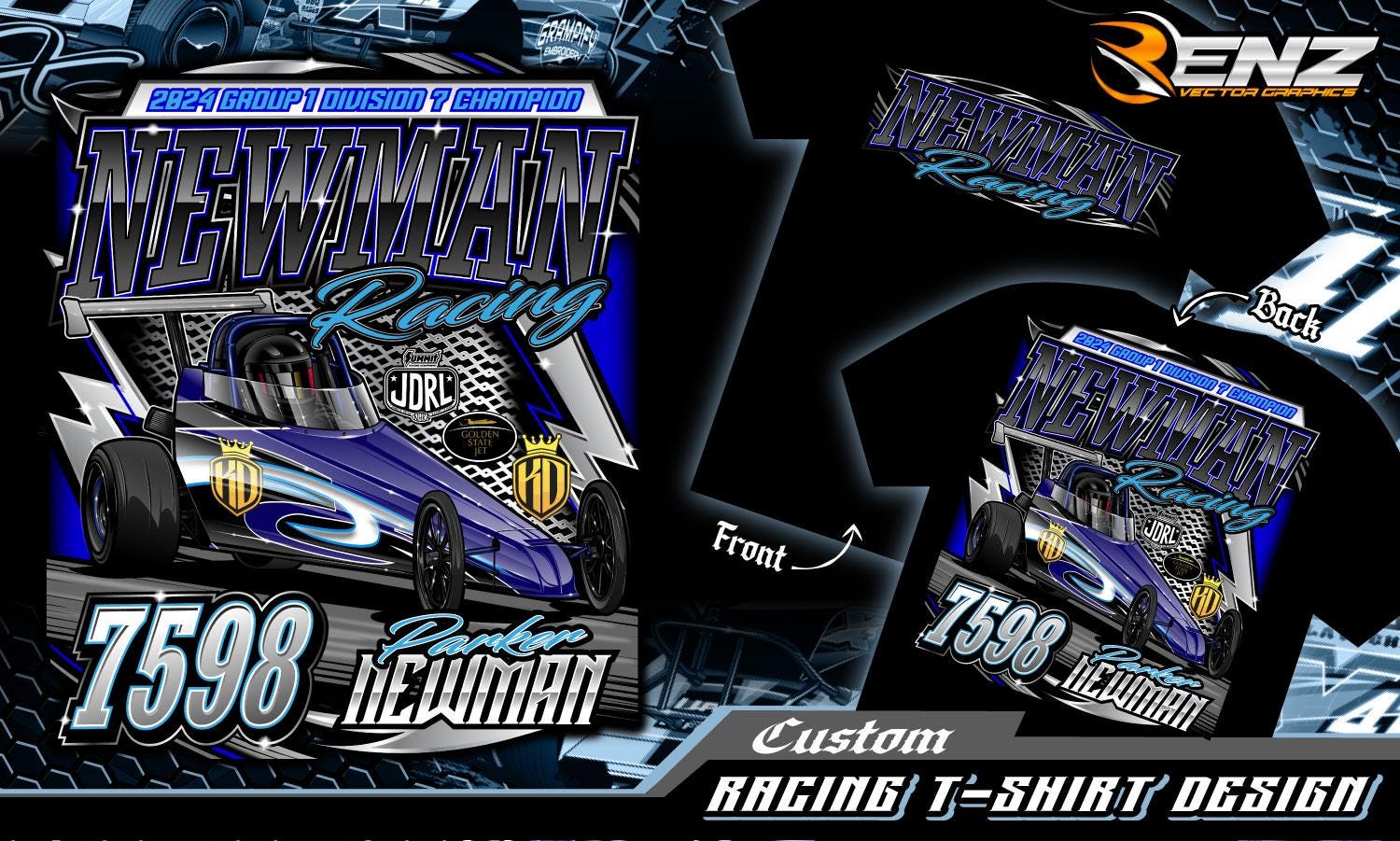 Custom Racing T-shirt Design: Personalized Motorsport Apparel (digital ...