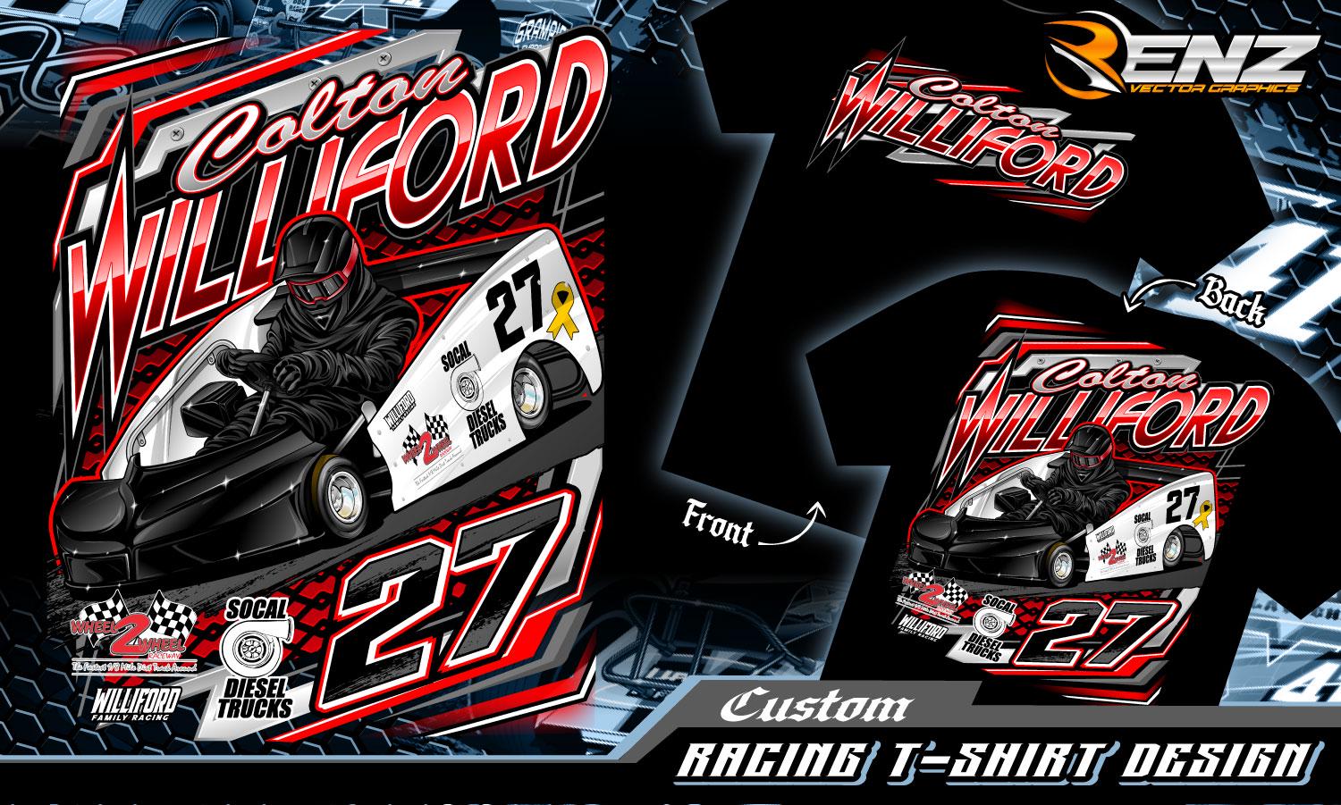 Custom Racing T-shirt Design: Personalized Motorsport Apparel (digital ...