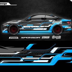 design de envelopamento de carro