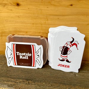 Vintage Tootsie Roll Die Cut Playing Cards - 54 Cards
