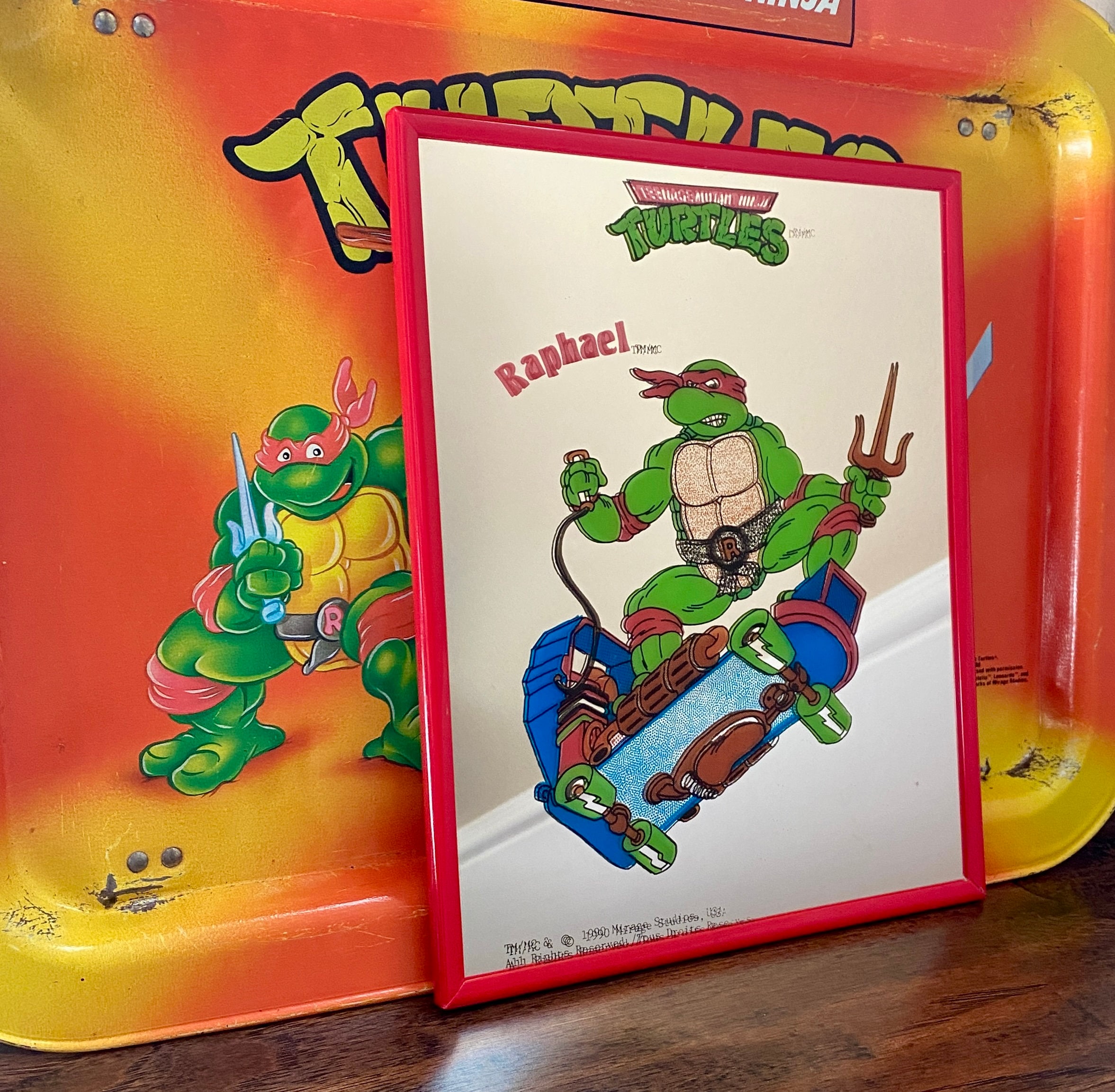 Joyriding Teenagers/ラルフ クレイン/ポスター Vintage 1990 Teenage Mutant Ninja Turtles Raphael Skateboarding