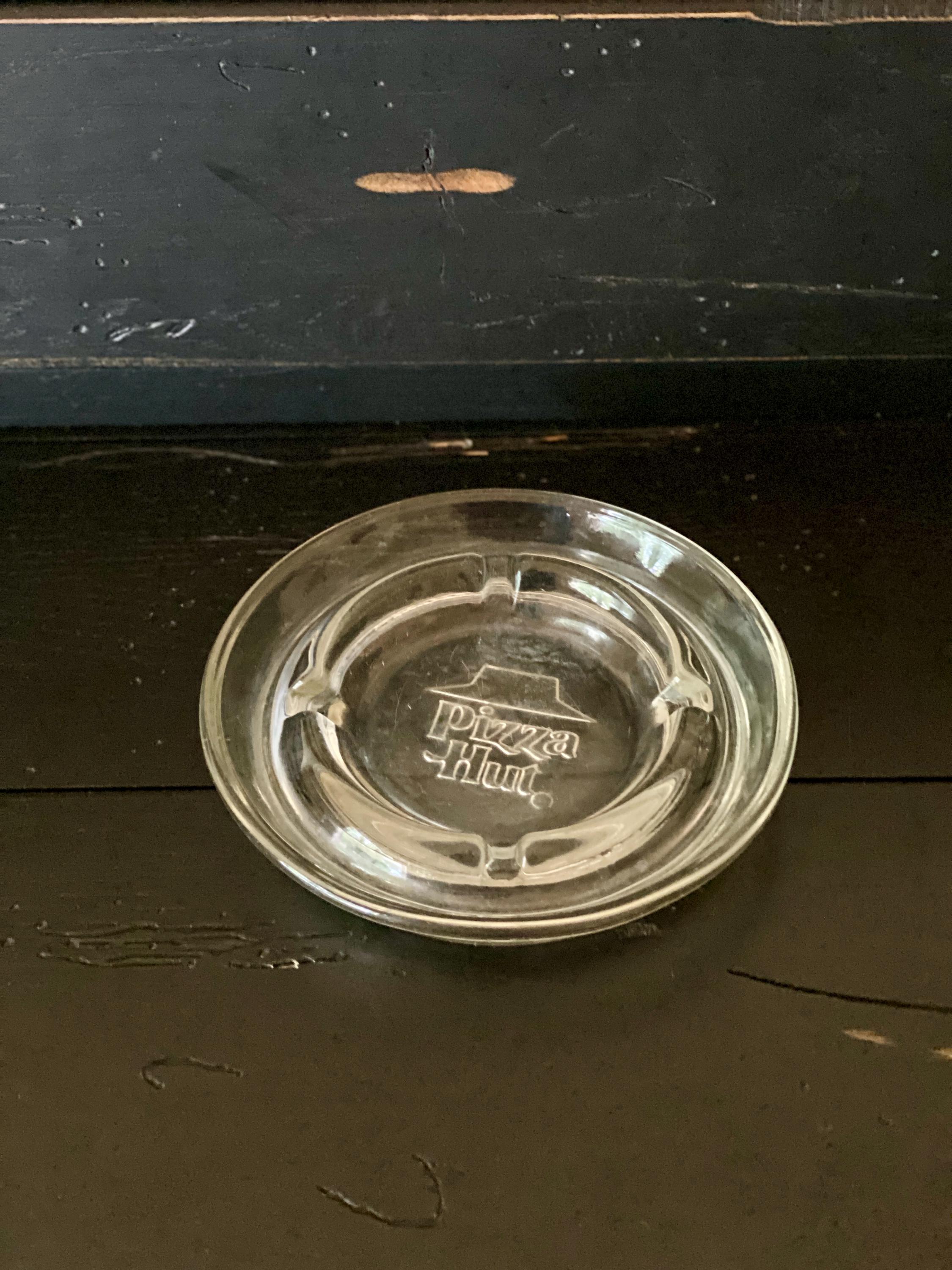 Vintage 1980s Clear Embossed Pizza Hut Ashtray - Etsy
