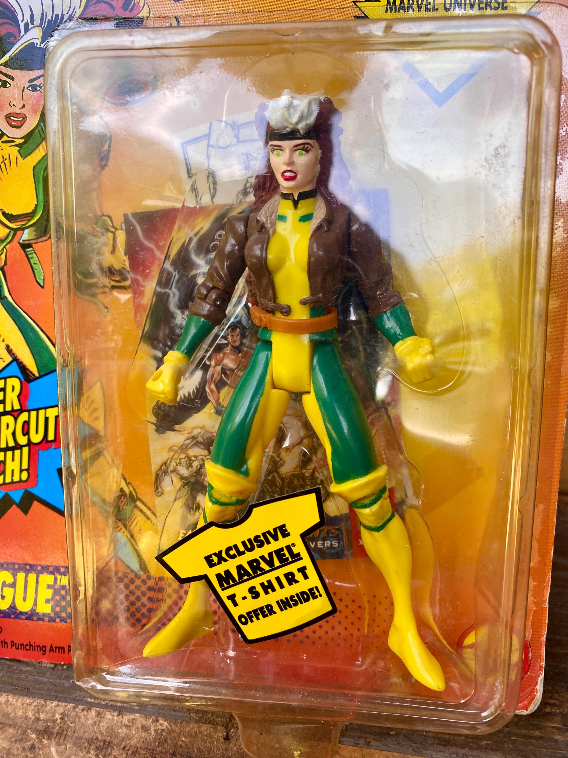 Vintage 1992 Toy Biz Rogue X-men Figure MOC Sealed Power Uppercut