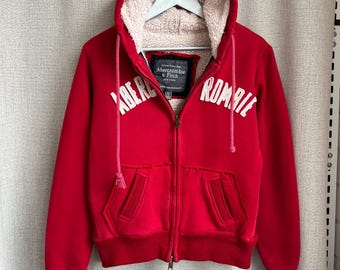 アバクロンビー＆フィッチ レディース フェイクファー ジップパーカー