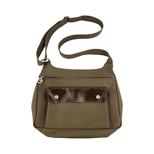 vintage Sac à bandoulière Longchamp en nylon vert kaki