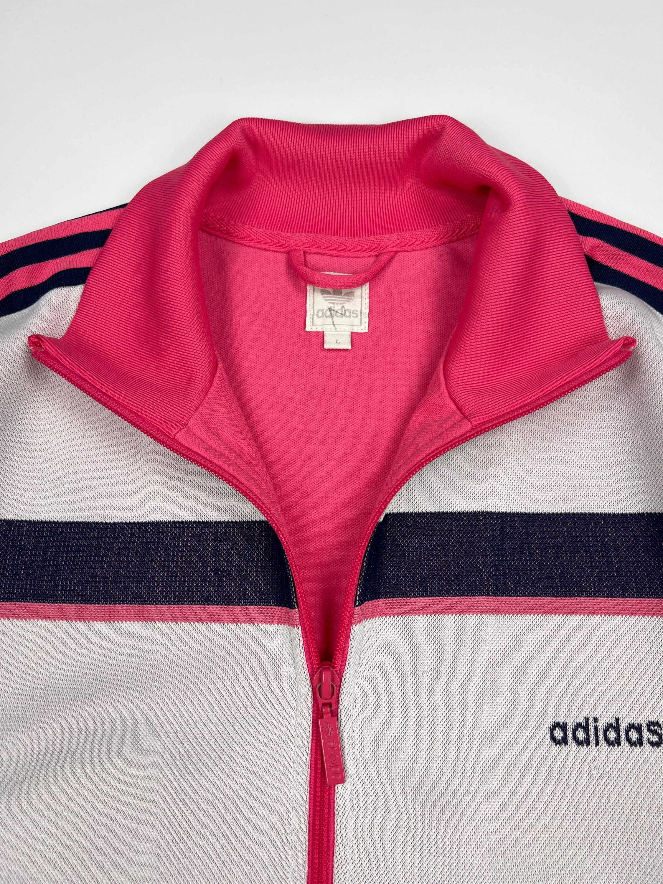 Vintage 00s Adidas Trefoil Logo Track Top Pink Jacket Striped L - Etsy