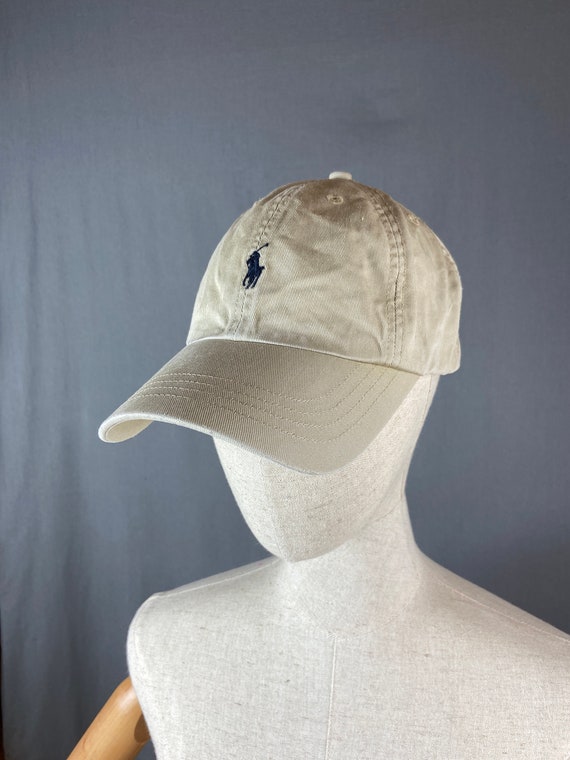 Vintage Polo Ralph Lauren Beige Cap 