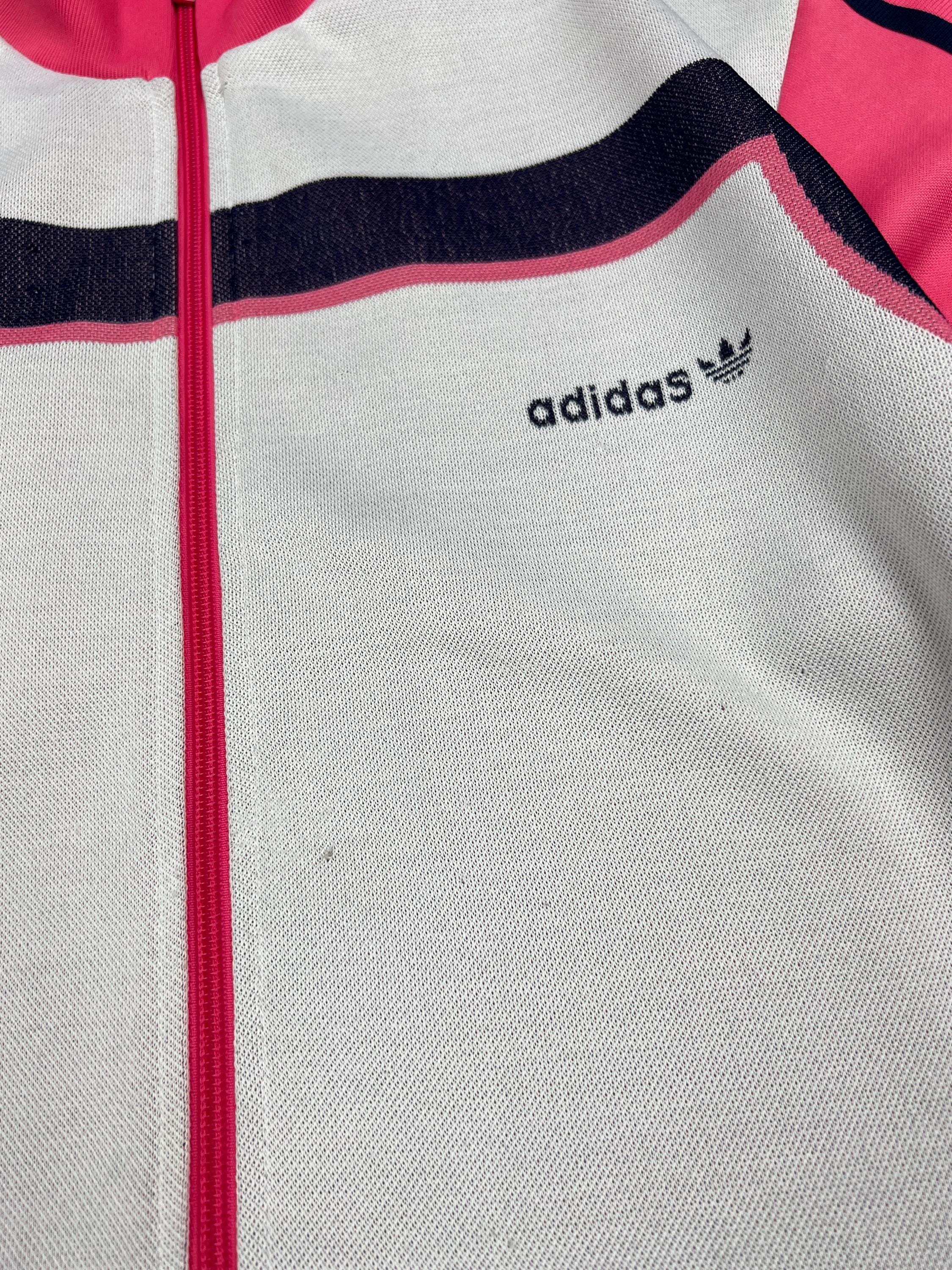 Vintage 00s Adidas Trefoil Logo Track Top Pink Jacket Striped L - Etsy