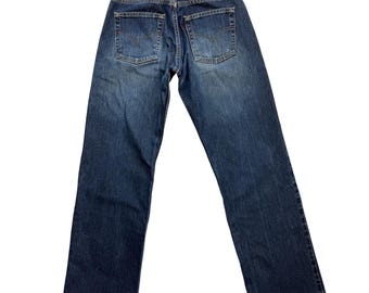 y2k Levi's 523 02 Straight Fit Blue Washed Denim Jeans