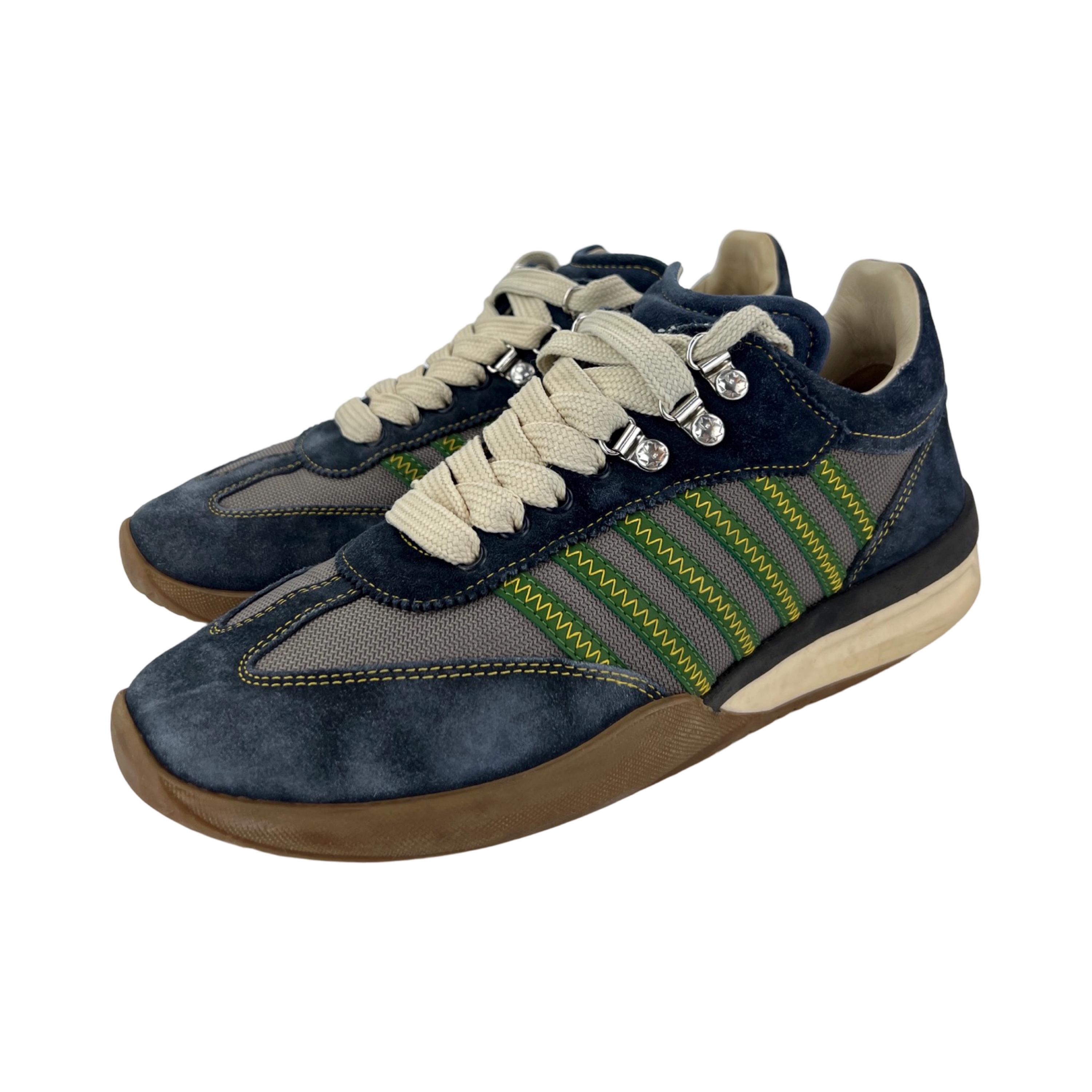 Vintage Dsquared2 Multicolored Suede Sneakers Italy Size 41