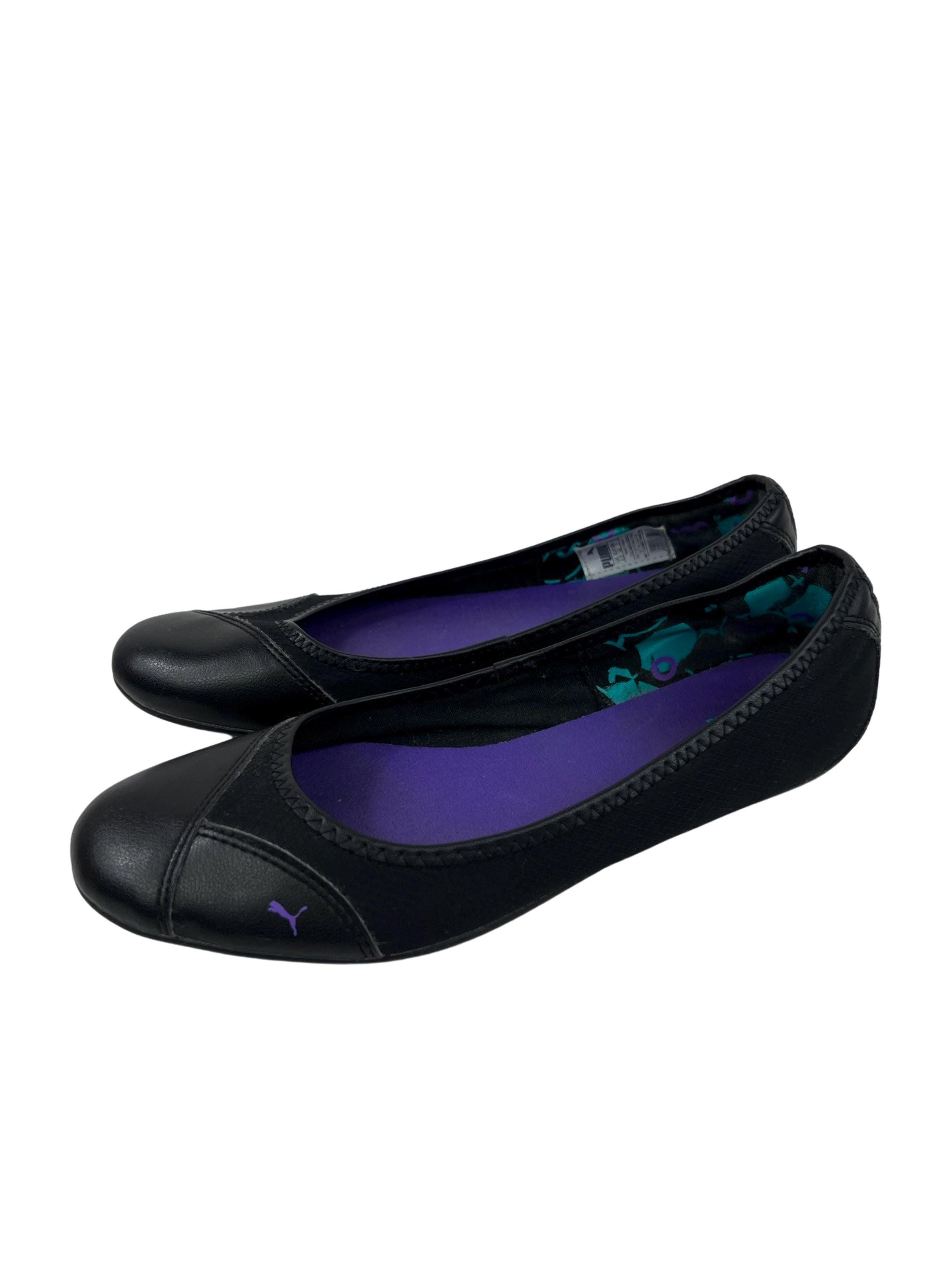 靴 puma 00s ballet shoes 00s Puma Ballerina Flats Sport Shoes Leather Speed Size 40
