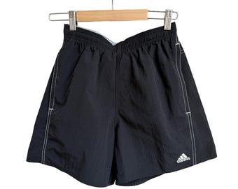 Vintage Adidas  Black Nylon Shorts Small Logo Size XS