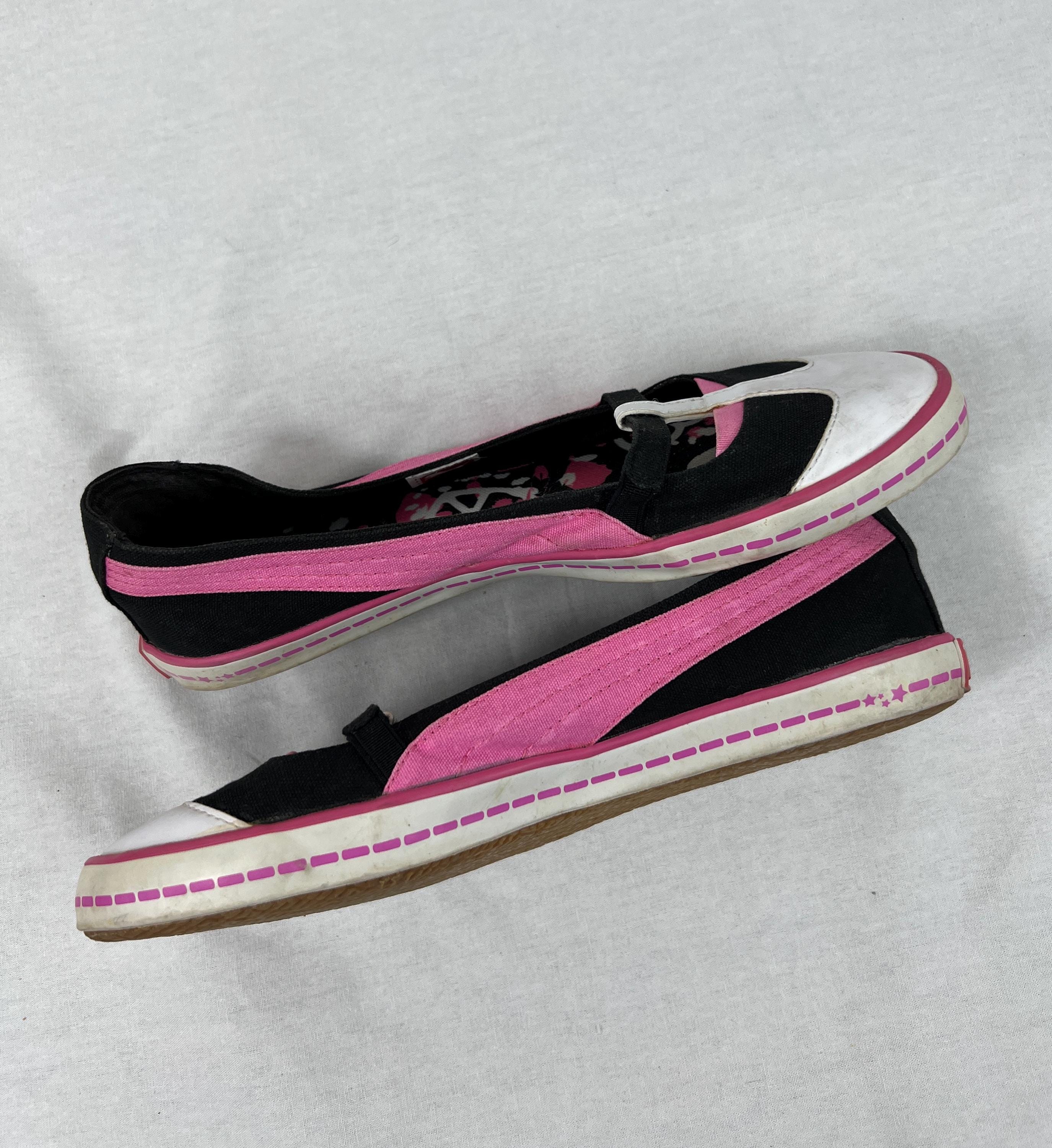 Vintage 00s Puma Balerina Flats Shoes Japan Style Emo Core
