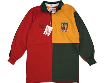 Vintage Baumwolle Traders Australien Wales Wales Rugby Poloshirt NEU
