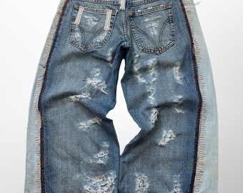 Roberto Cavalli Vintage Angels Renaissance Jeans 90s 2000s Y2K 