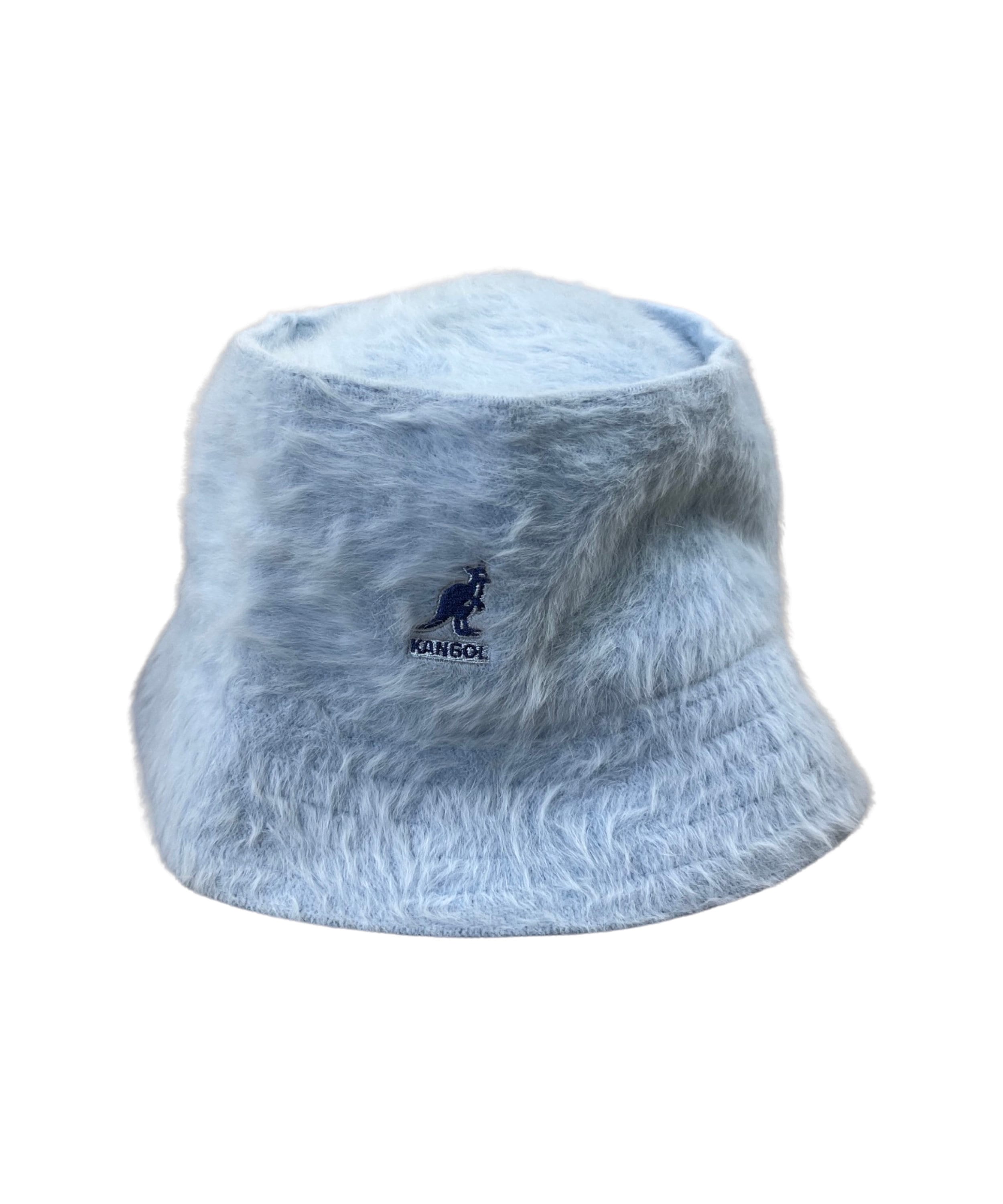 Y2K Rare Vintage Kangol Blue Angora Bucket Hat Mohair Style