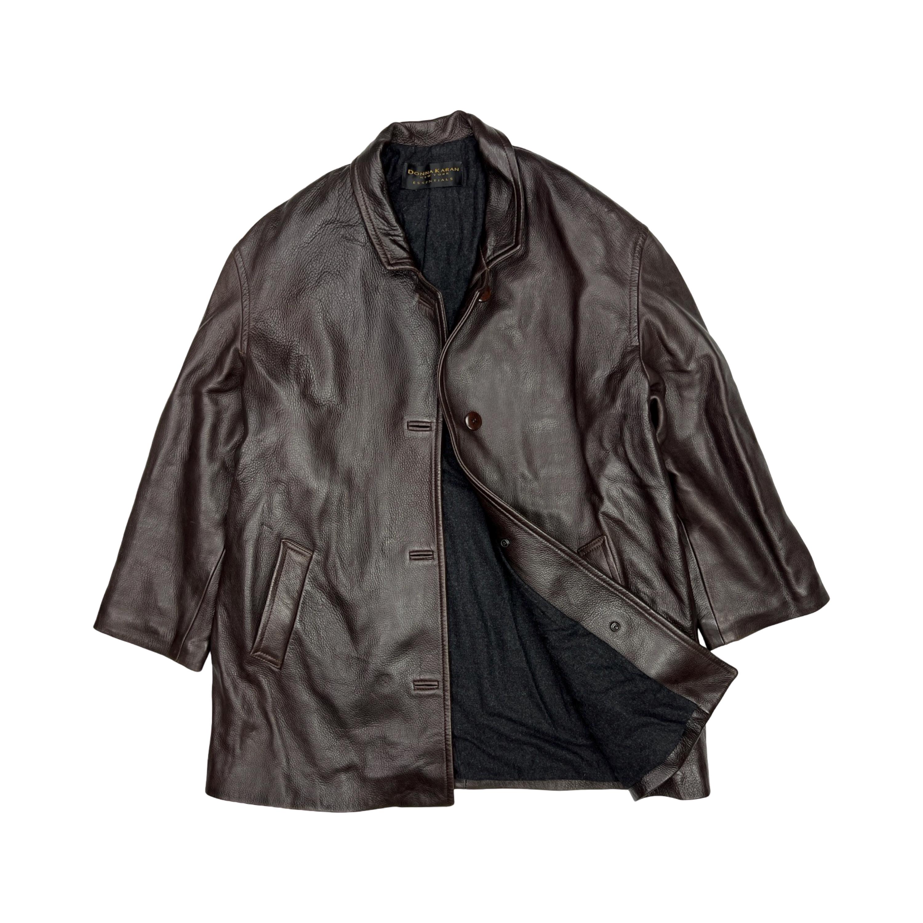 Donna Karan Leather Jacket - Etsy Donna Karan Leather Jacket - Etsy