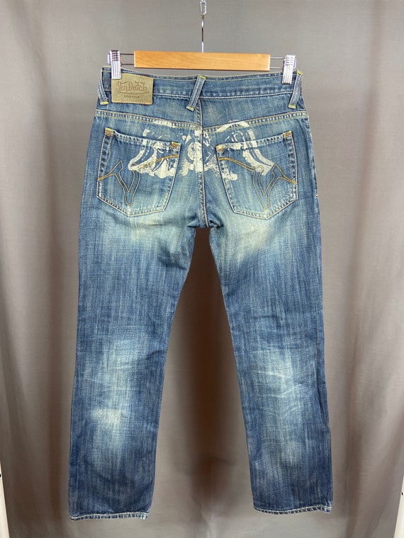Vintage Von Dutch Painted Logo Denim 