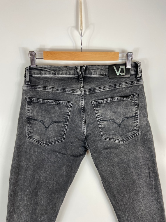 Versace Jeans grey skinny fit denim pants