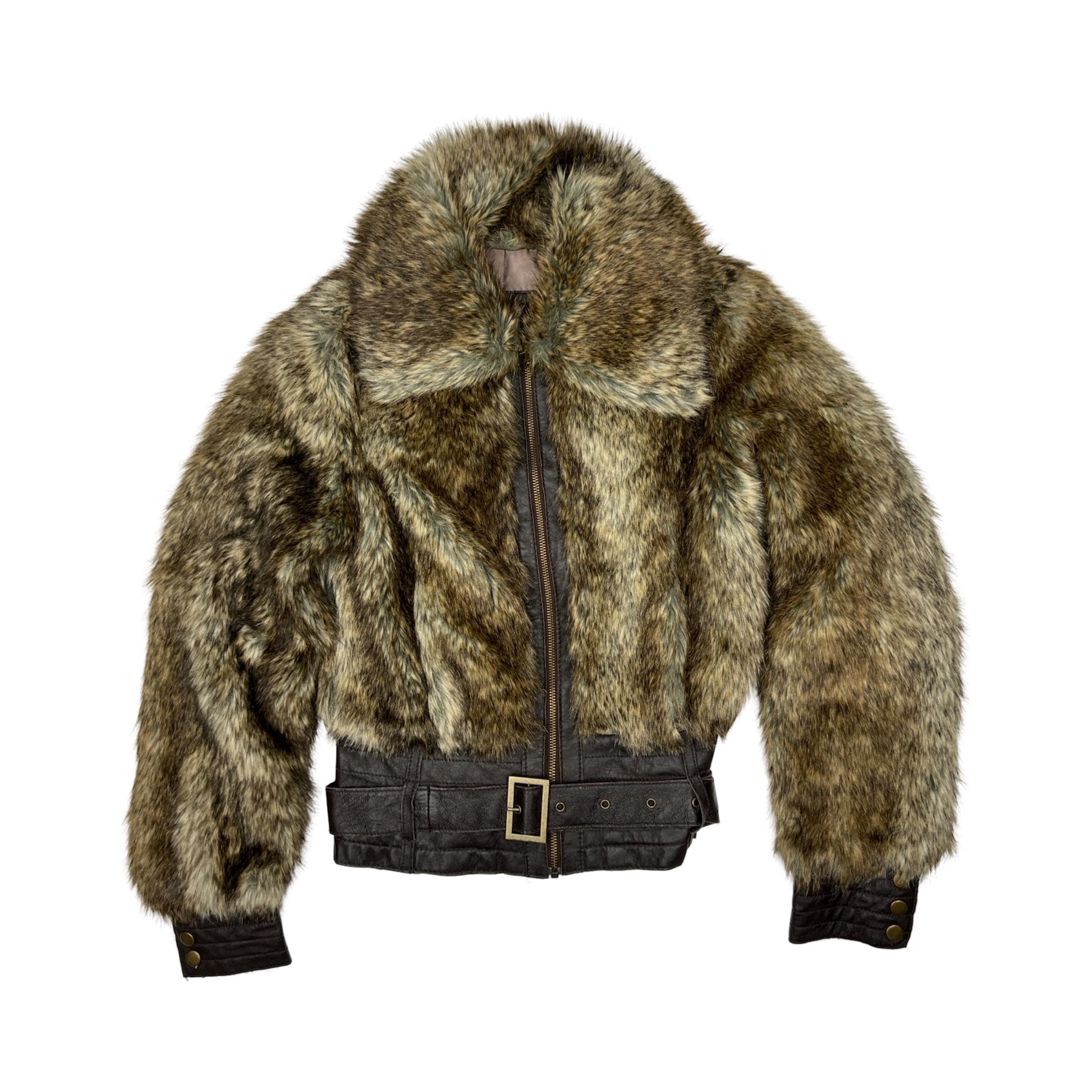 Y2k grunge fur jackets | Vintage Wholesale Marketplace