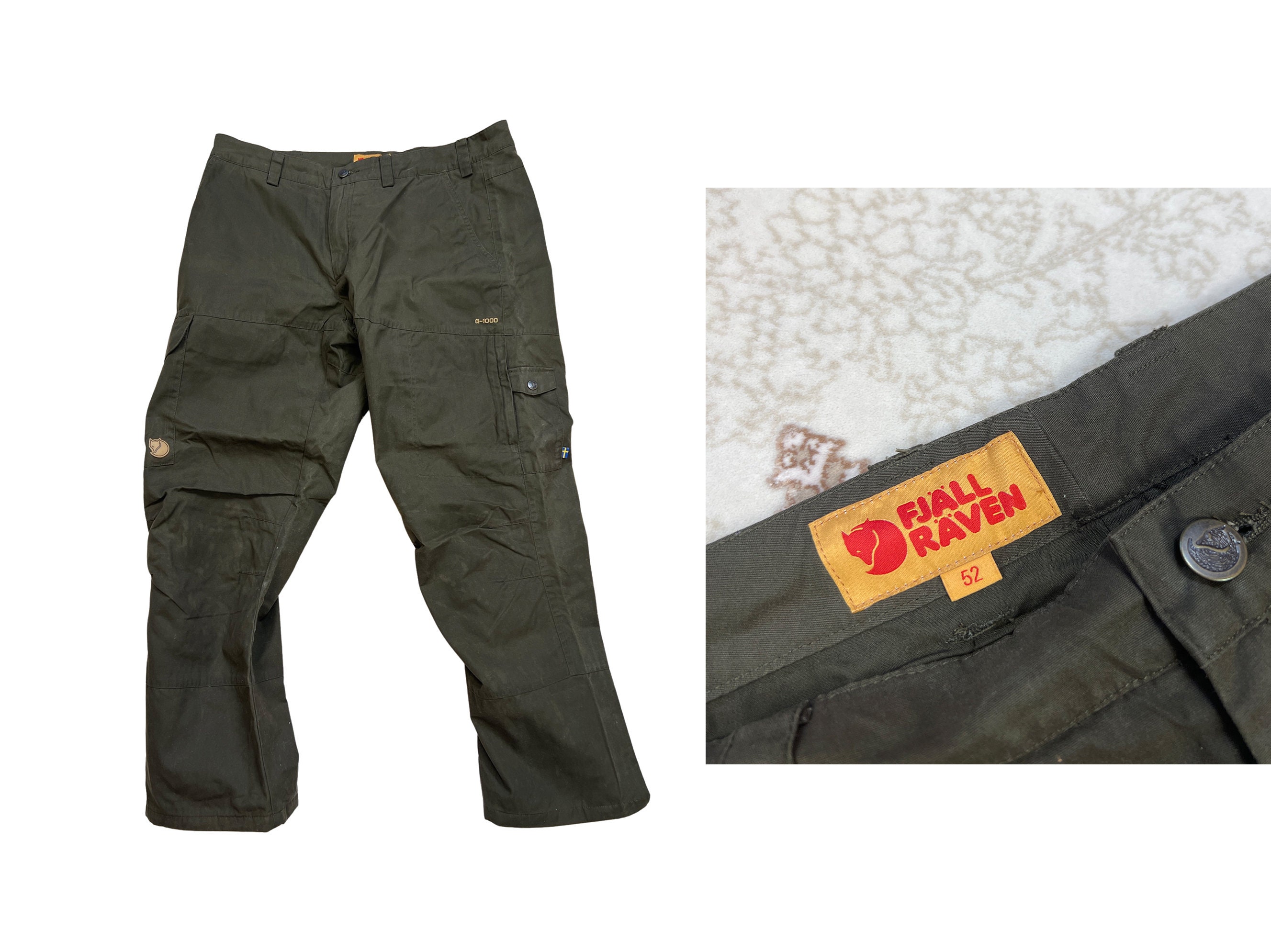 is genoeg schoenen Weggegooid Fjallraven G1000 Hydratic Waxed Green Hiking Pants - Etsy