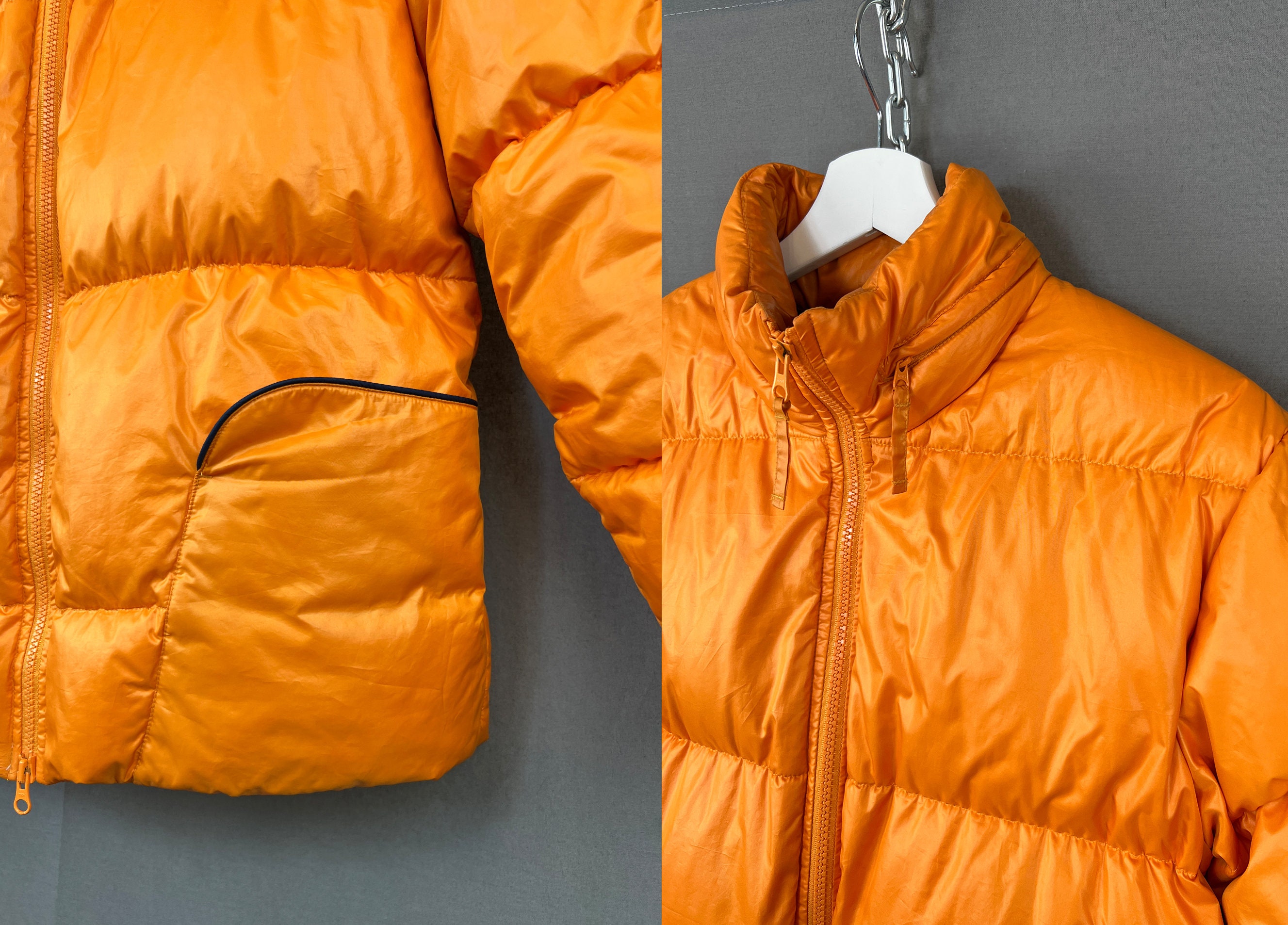 Vintage Y2K Nike Orange Puffer Down Jacket 365 Transit Pass Vintage Y2K Nike Orange Puffer Down Jacket 365 Transit Pass