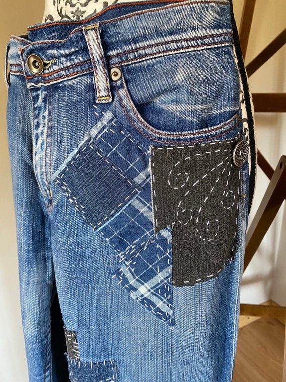 Custom Jeans boro / Upcycled Jeans 