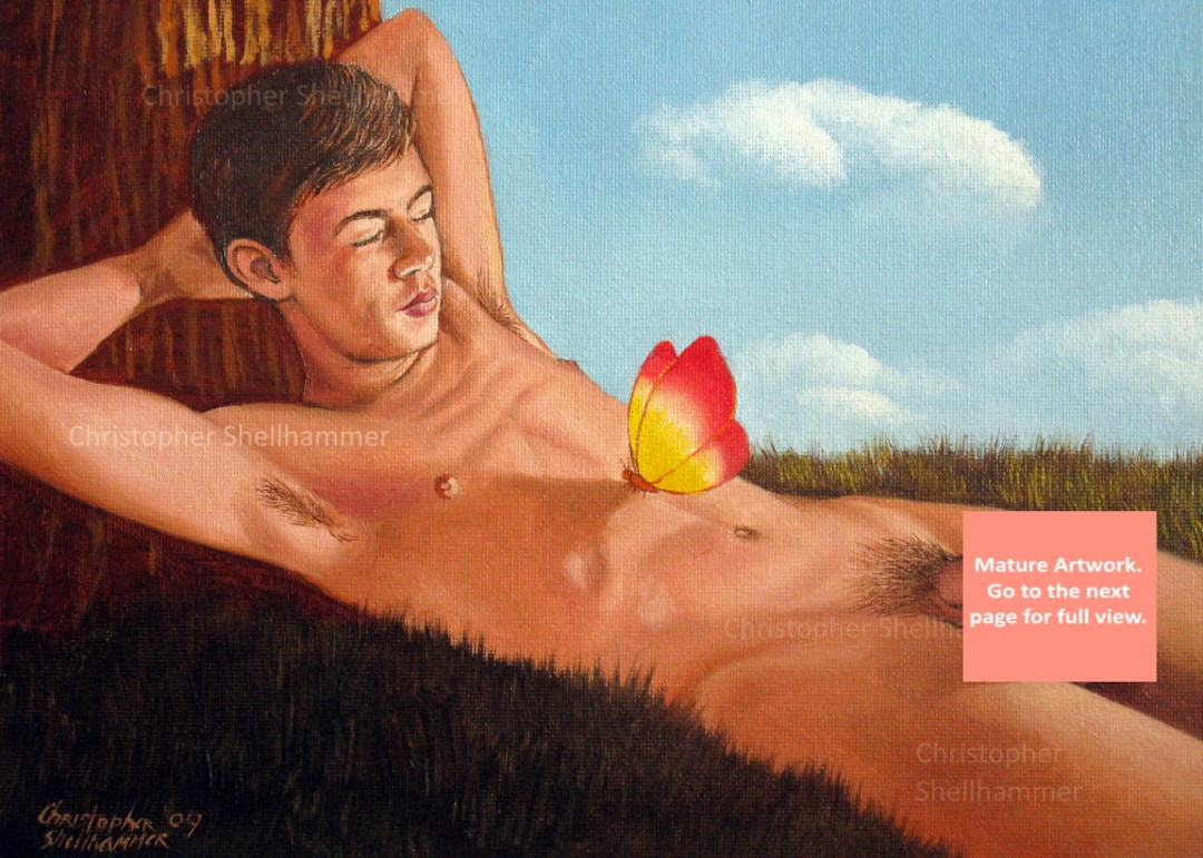 Signed Nude Male Art Print of Elegance in 5 Sizes. Pay One - Etsy