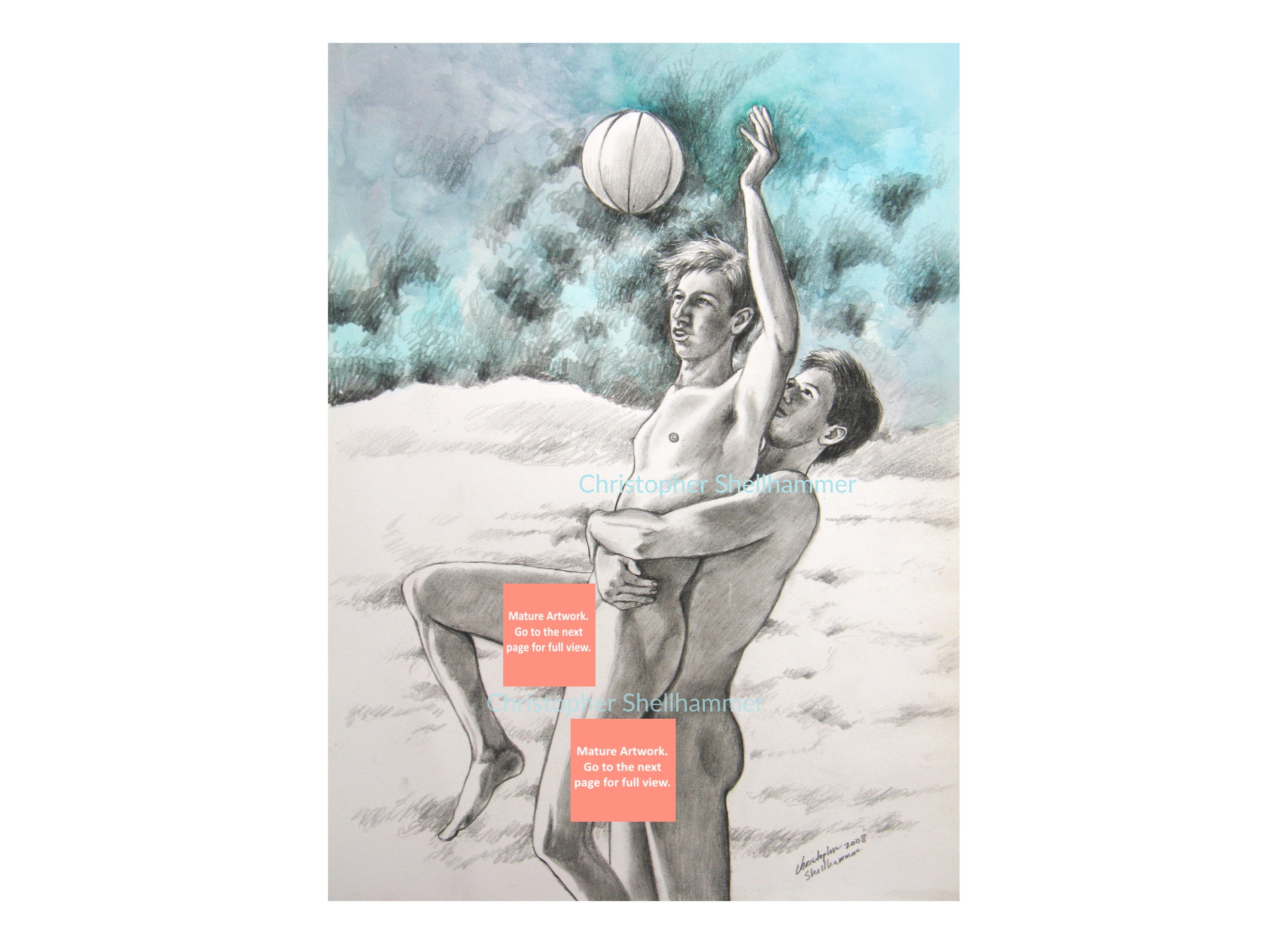 Nude Volleyball - Etsy