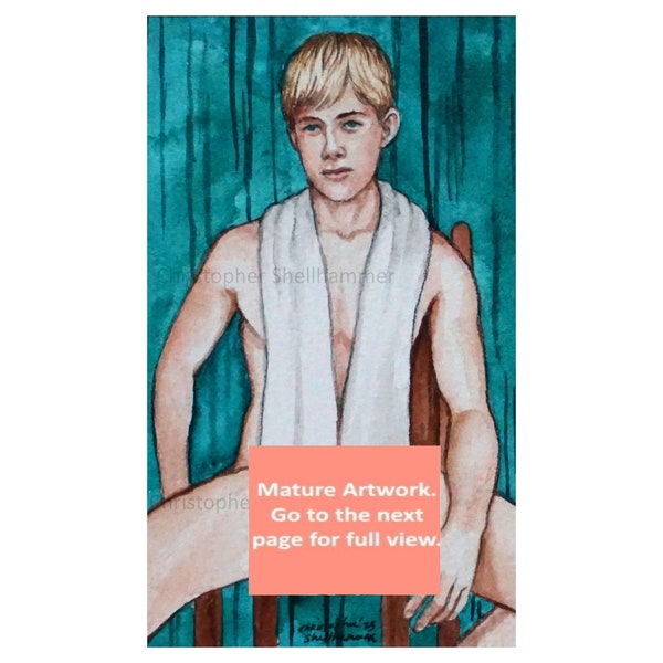 Nude Male Model Painting Etsy Ireland