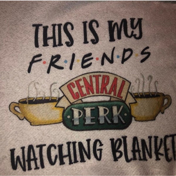 Friends Blanket Tv Show Etsy
