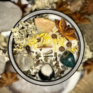 Witch of the Woods Candle Chai Forest Scented Candle Fall Season of the Witch Candle Ritual Samhain Candle Decoration Altar Candle Spell