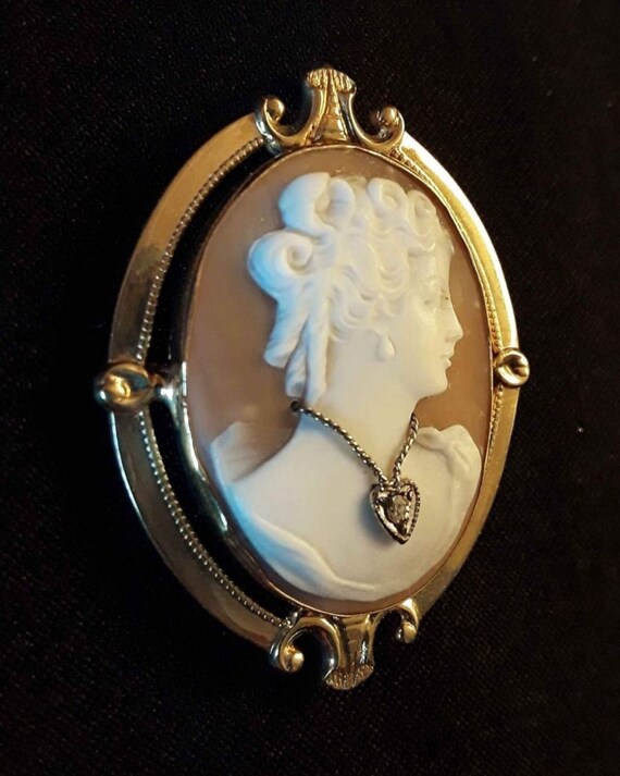 10k gold Antique Habille Cameo